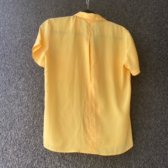 Nordstrom Short Sleeve Yellow Blouse - Picture 2 of 4